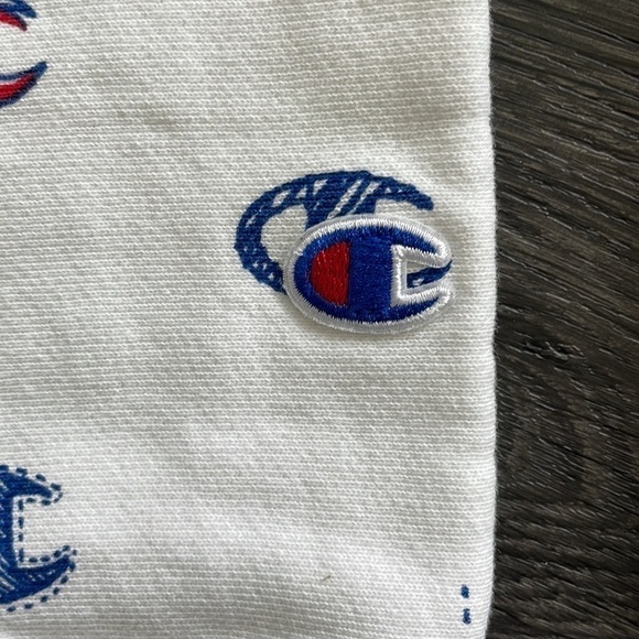 SzS Champion Reverse Weave all over “C” logo crew neck sweater VGUC - Picture 10 of 11